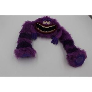 DISNEY STORE PIXAR 13" Plush Monsters Inc University ART Purple Monster